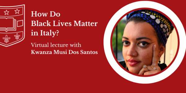 Headshot of Kwanza Musi dos Santos. Information about event How do Black Lives Matter in Italynza