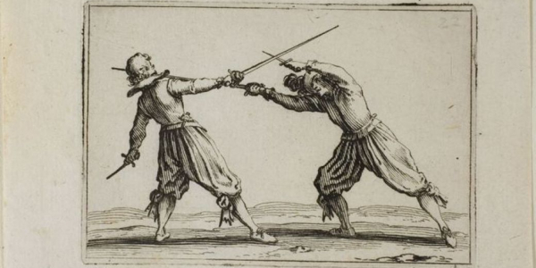 Swashbuckling sword duel